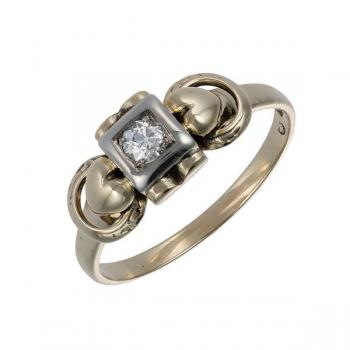 Zlatý prsten s přírodním diamantem 0,12 ct Zlatý prsten s přírodním diamantem 0,12 ct