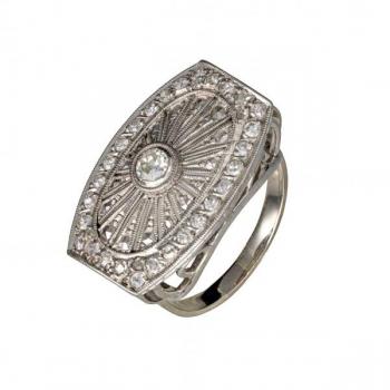 Zlatý prsten s diamanty Zlatý prsten s diamanty