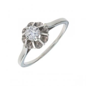 Zlatý prsten s přírodním diamantem 0,34 ct  Zlatý prsten s přírodním diamantem 0,34 ct