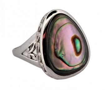 Stříbrný zdobený prsten s perletí Abalone Stříbrný zdobený prsten s perletí Abalone