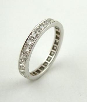 Prsten s 26 přírodními diamanty 1,30 ct - Memory Prsten s 26 přírodními diamanty 1,30 ct - Memory