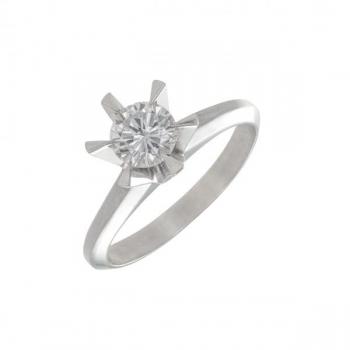 Zlatý prsten s přírodním diamantem - 0,67 ct  Zlatý prsten s přírodním diamantem - 0,67 ct