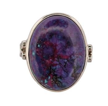 Stříbrný prsten s fialovým tyrkysem Stříbrný prsten s fialovým tyrkysem