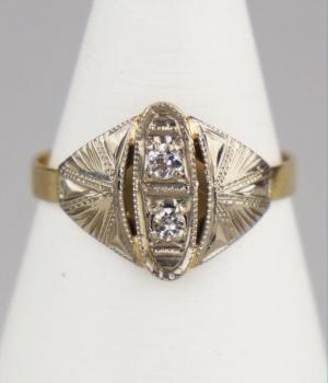Zlatý prsten s diamanty Zlatý prsten s diamanty